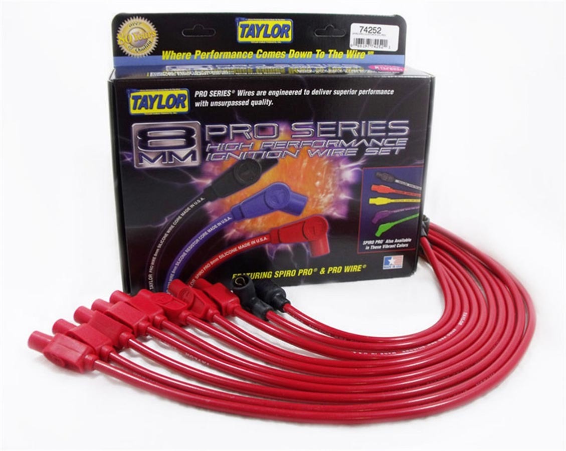 Taylor Cable 74235 Spiro-Pro Red Spark Plug Wire Set 