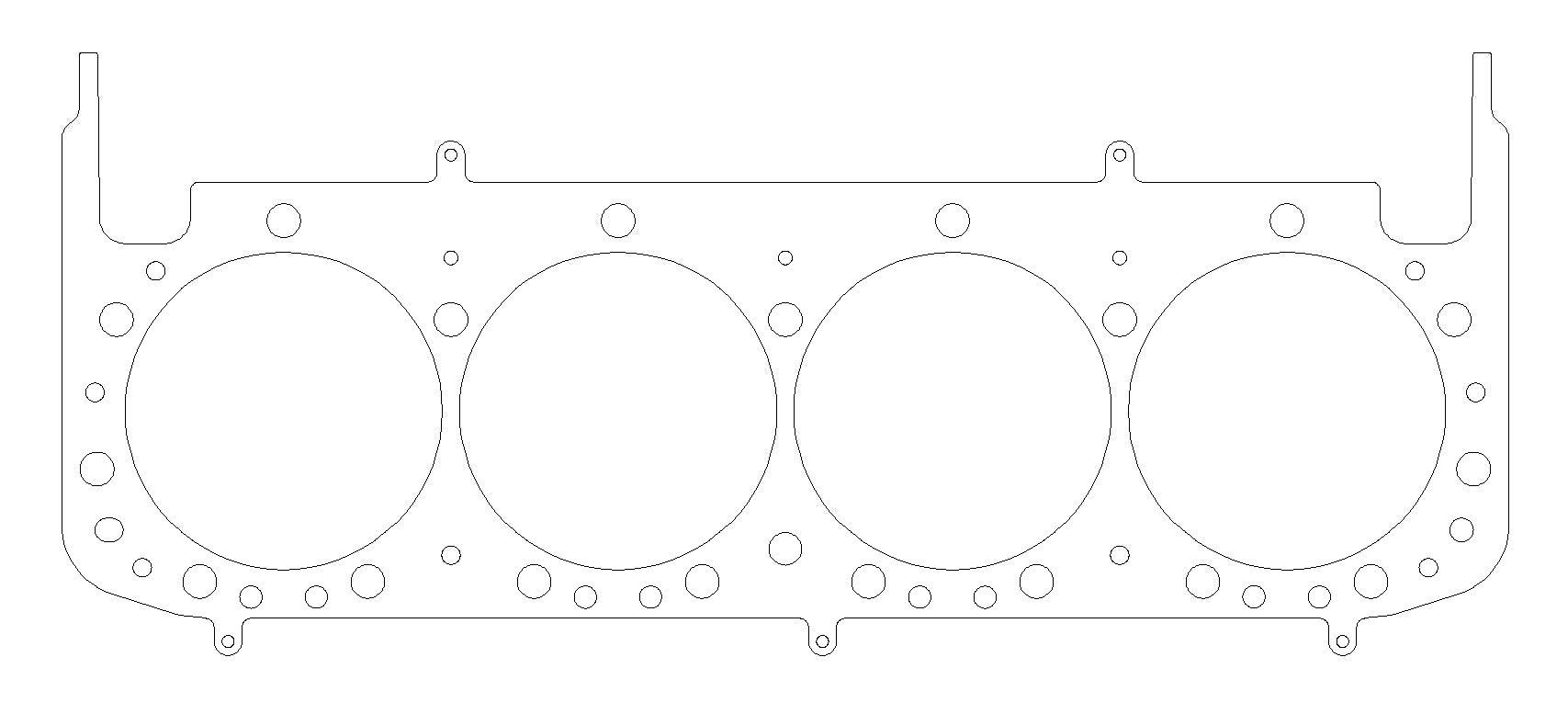 Cometic Gasket C5645-040 MLS .040 Thickness 4.040 Head Gasket for Small Block Chevy LT1 